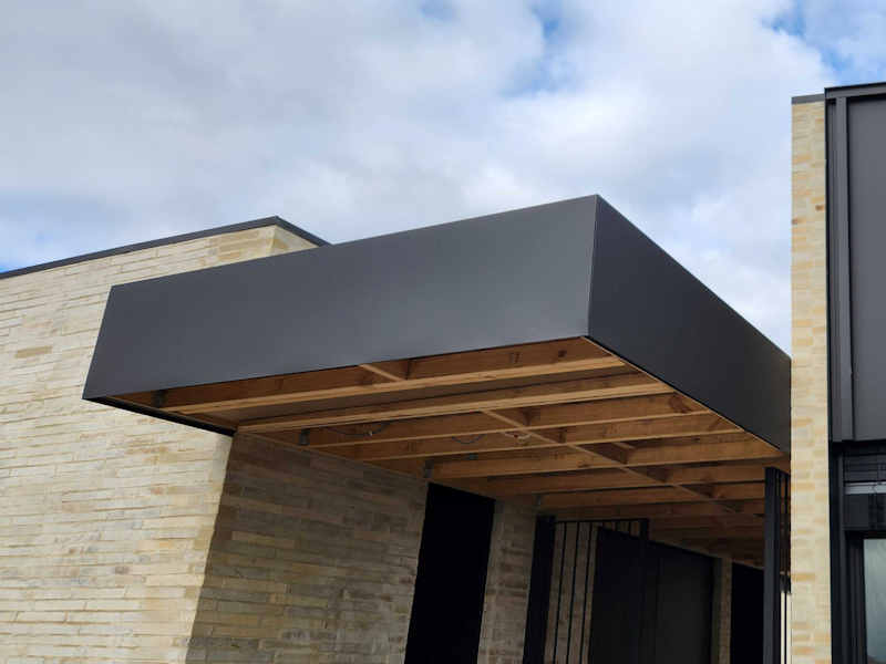 Gruyere Residence Colorbond Batten Seam Wall Roof Garage 2