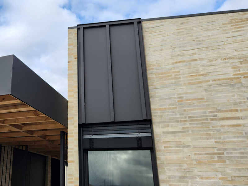 Gruyere Residence Colorbond Batten Seam Wall Roof Garage 5