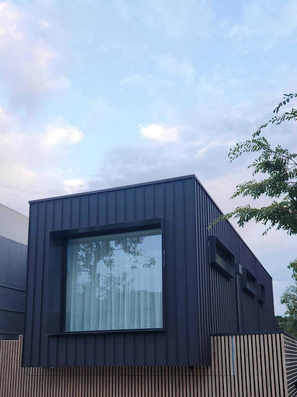 greensborough standing seam aluminium cladding walls 1