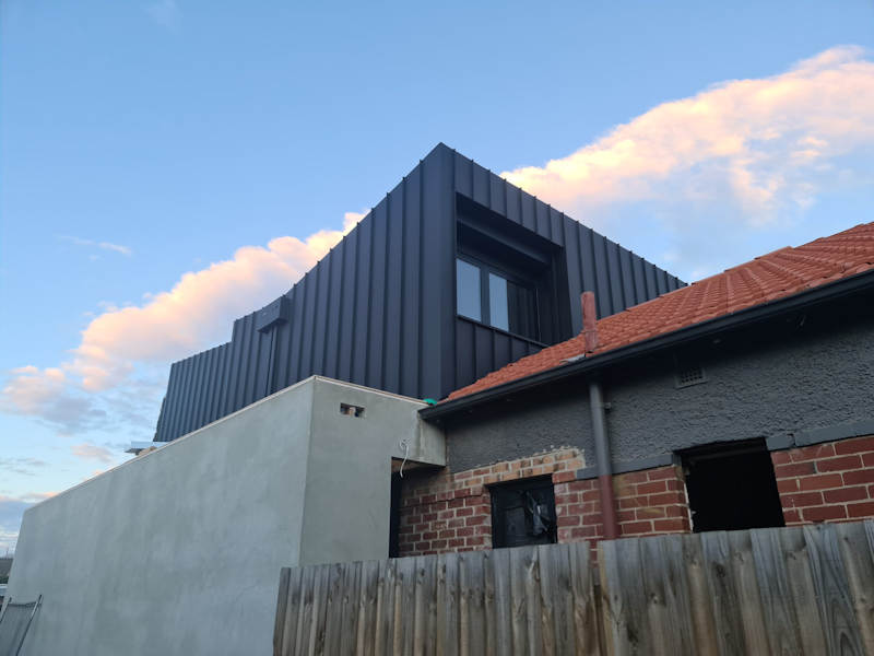 malvern east colorbond wall cladding feat